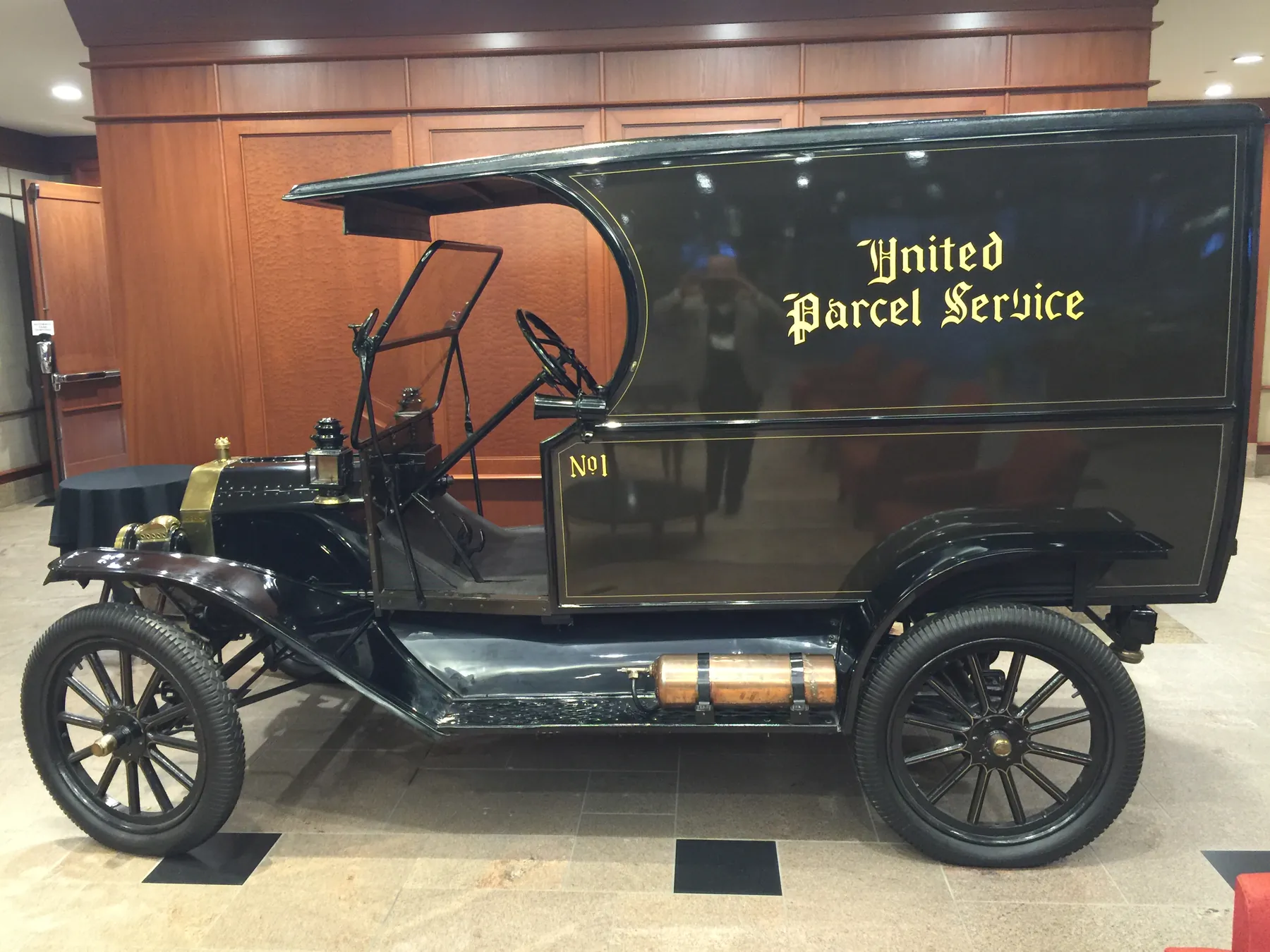 Historic United Parcel Service delivery wagon