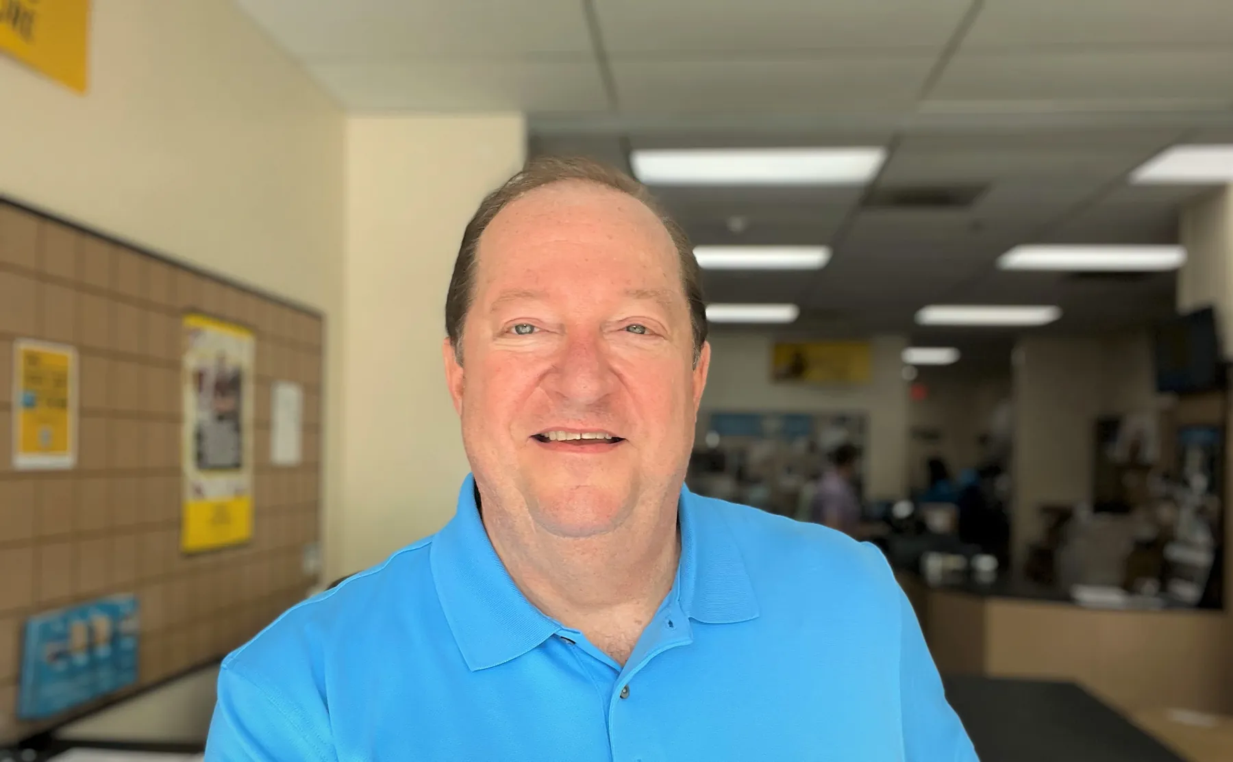 Jim McElroy inside a location of The UPS Store